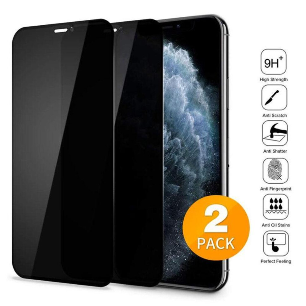 (iphone 16) 2PCS Anti-spy For iPhone 16 15 14 13 12 11 Pro Max Tempered Glass Anti-Peeping Privacy Screen Protector Glass For iPhone X XS MAX XR 12 13