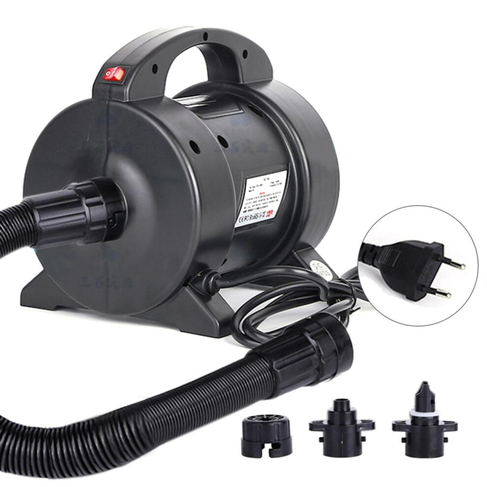 (EU Plug) Portable 1600W Electric Pump Air Mattress Pump Quick Inflation Electric Air Pump Inflator Deflator