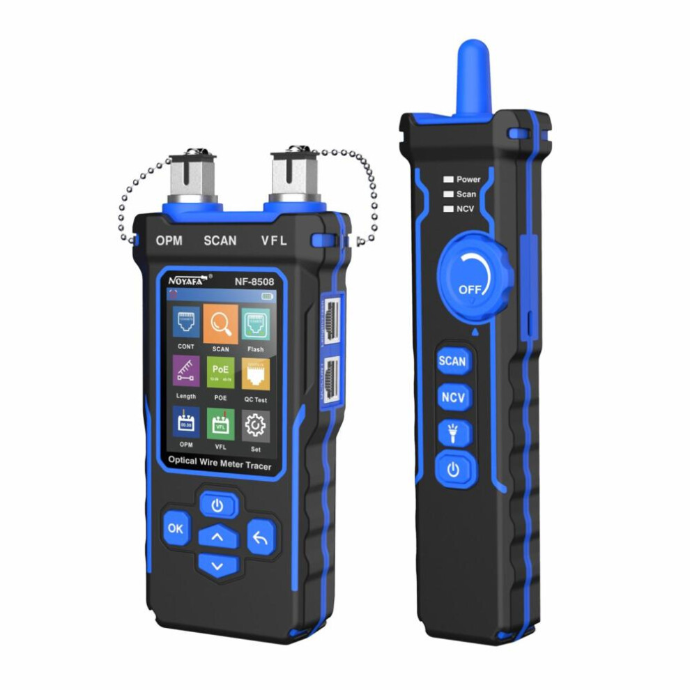 Optical Wire Meter Tracer LCD Digital Network Cable Tester Rechargeable Network Line Finder