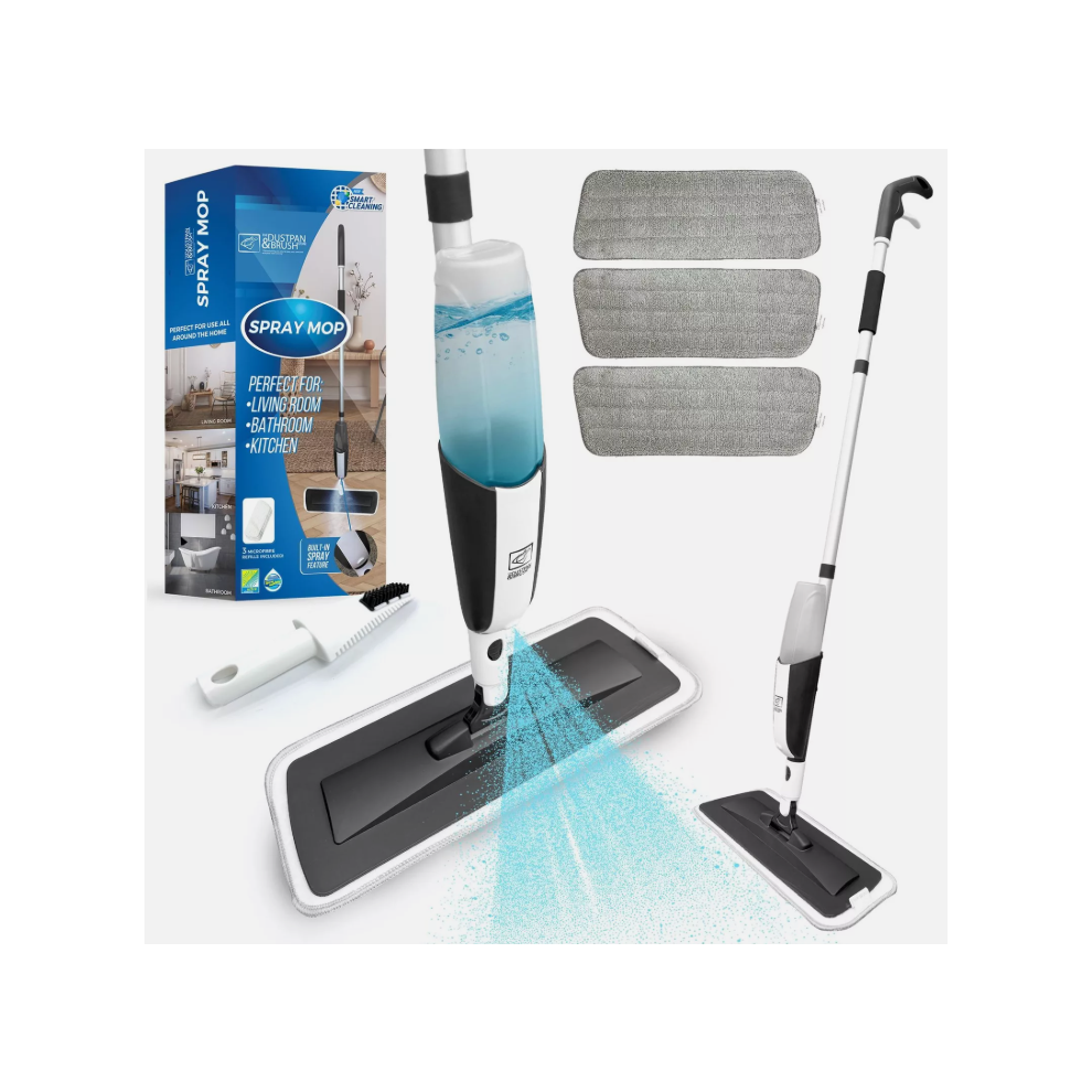 Spray Mop Floor Cleaner Water Spraying with Replacement Pad Microfibre