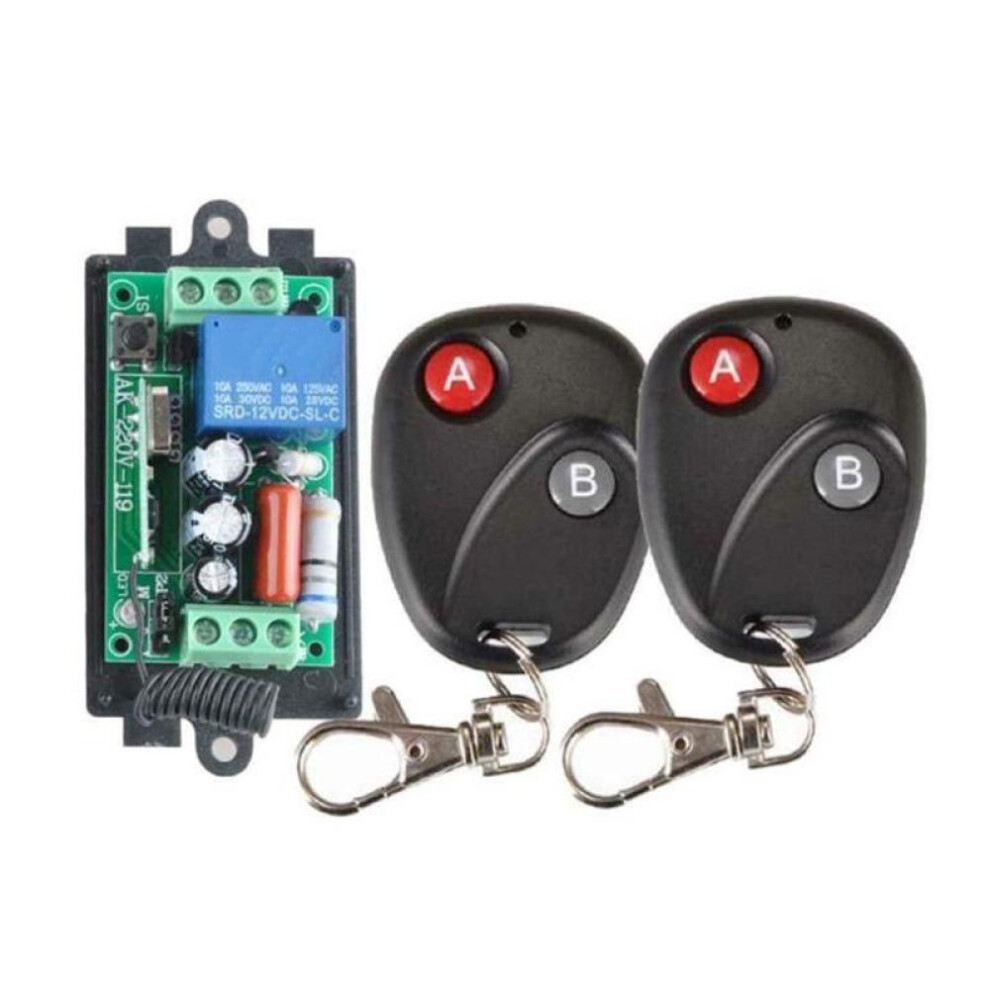 Wireless AC 220V 1CH RF 433MHz Remote Control Switch Module Learning Code Relay