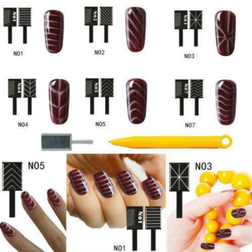 11pcs/set Magnet Magnetic Stick Pens Cat Eye Gel Polish UV LED Nail Art Manicure