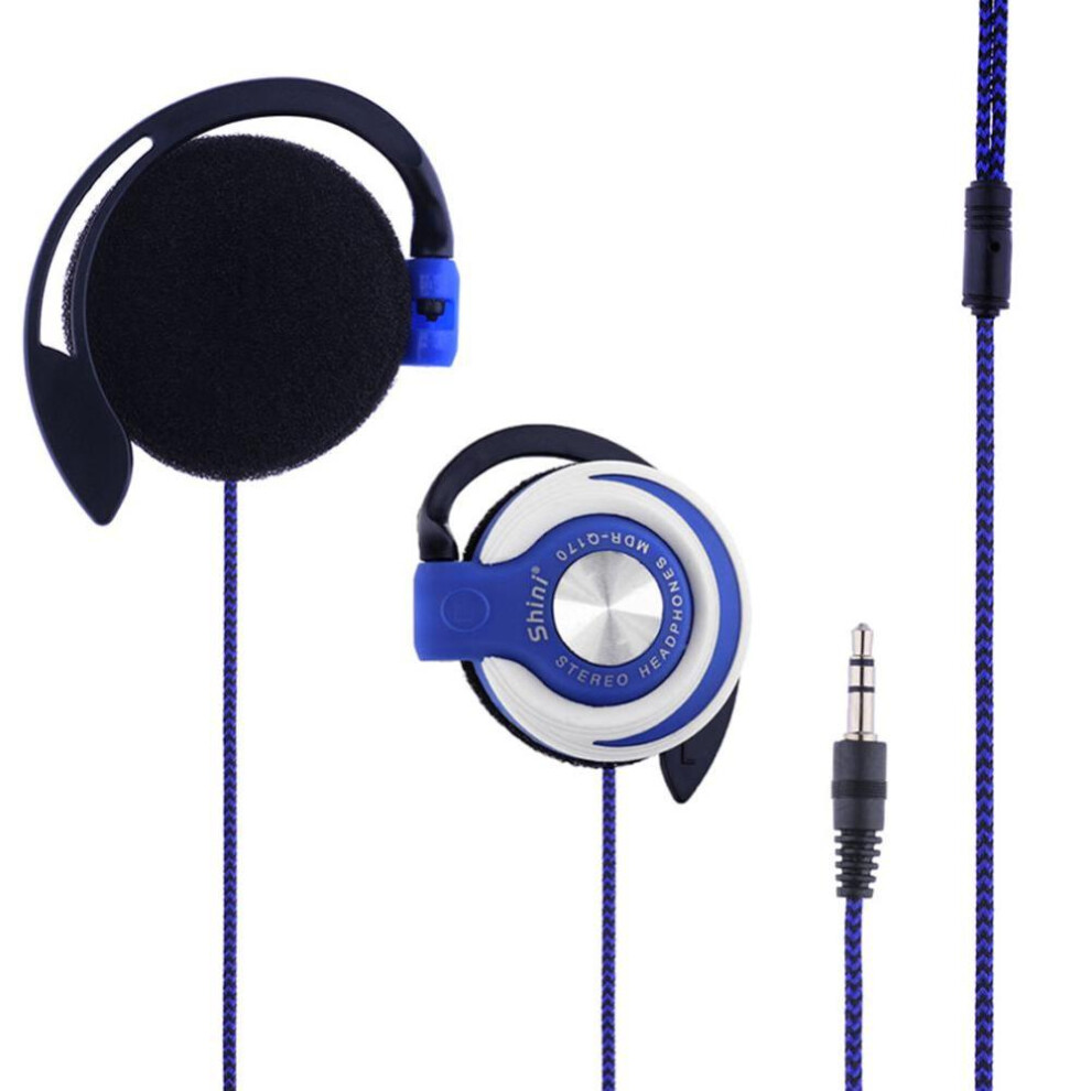 (Blue) Universal Plug Hifi Stereo Wired Headphones