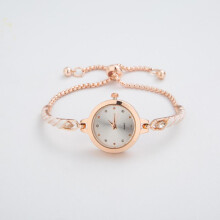 (White) Elegant Bracelet Watches For Women Ladies Adjustable Bracelets Watch Fashion Quartz Wristwatches Gift