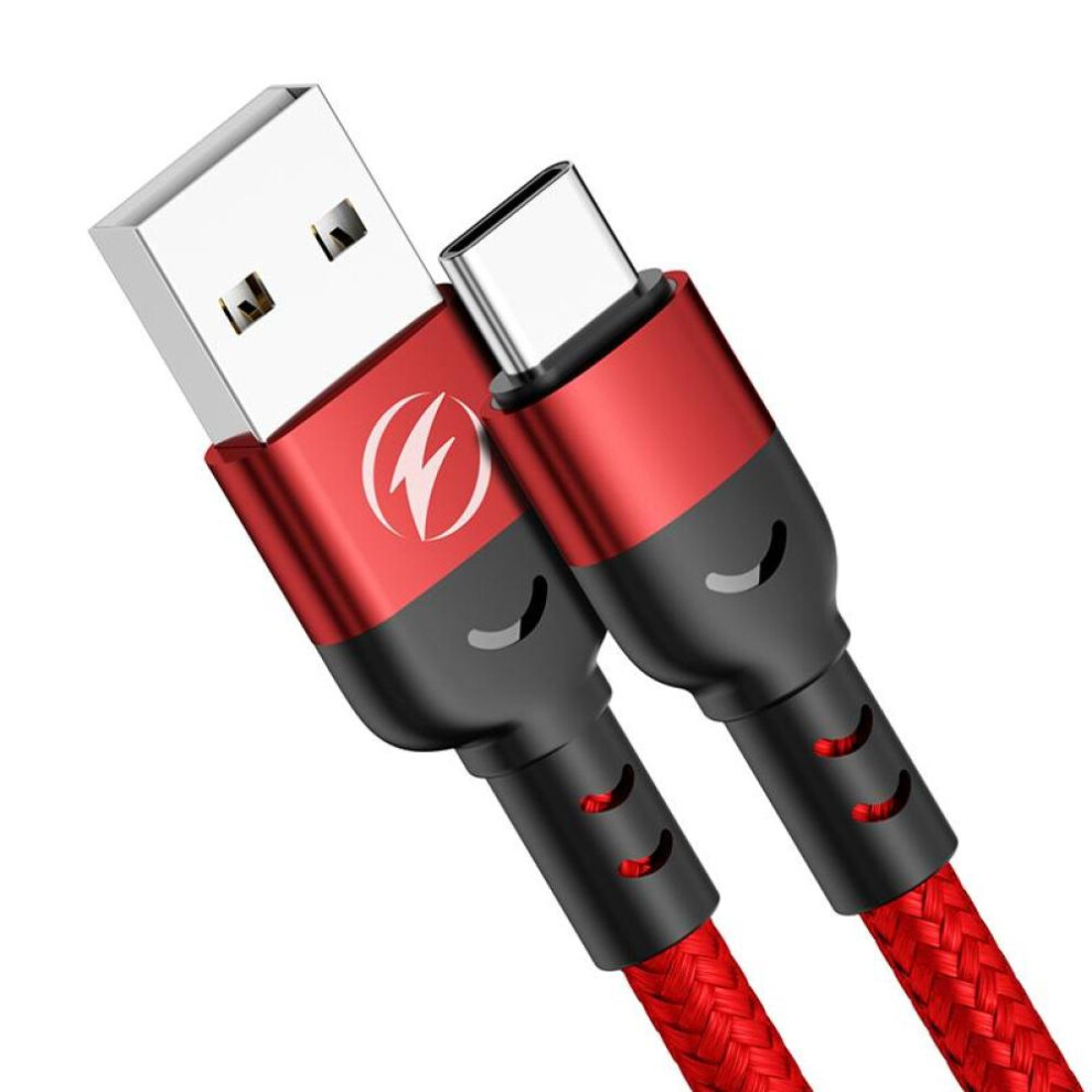 FONKEN USB-A to Type-C Charger Cable 3A Power Fast Charging Data Cord for Xiaomi Poco M3 X3 NFC F2 Mi 11 9 Samsung Huawei OPPO 0.5m/1m/2m