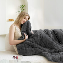 (150x200cms/17lbs/8kg) Good Nite Winter Weighted Blanket Super Soft Gravity Wool Warm Blanket