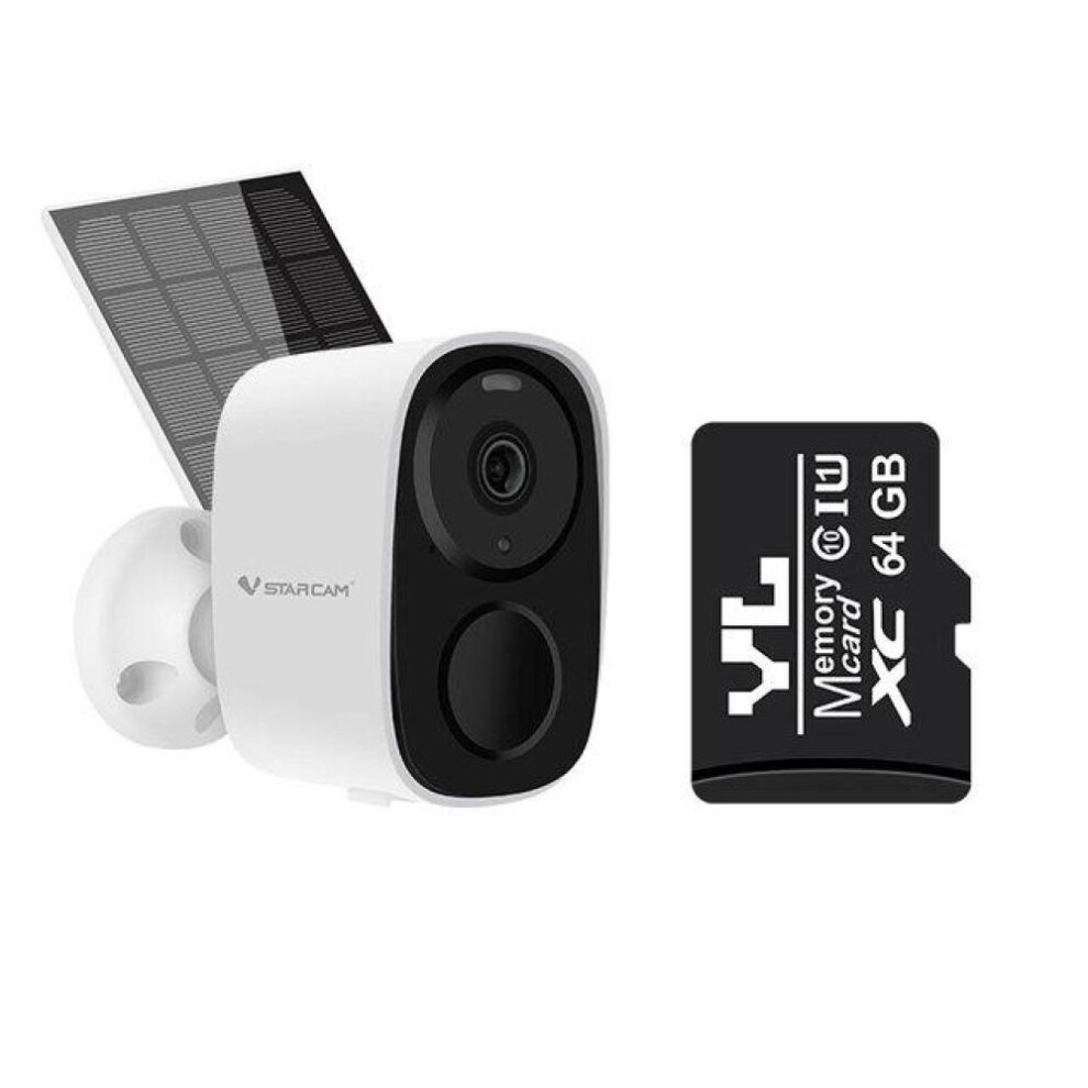 (Solar Camera 128G) Wireless Wifi Camera CCTV Security Camera Outdoor Full HD 1080P Audio IP Camera With 5000mAh Rechargeable Battery Camera