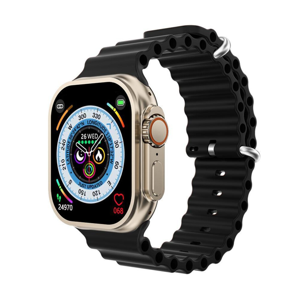 YurKem Ultra 8 Smartwatch IWO Sports Men Wowen GPS Motion Tracking Wireless Charging Smart Watch For IOS Android