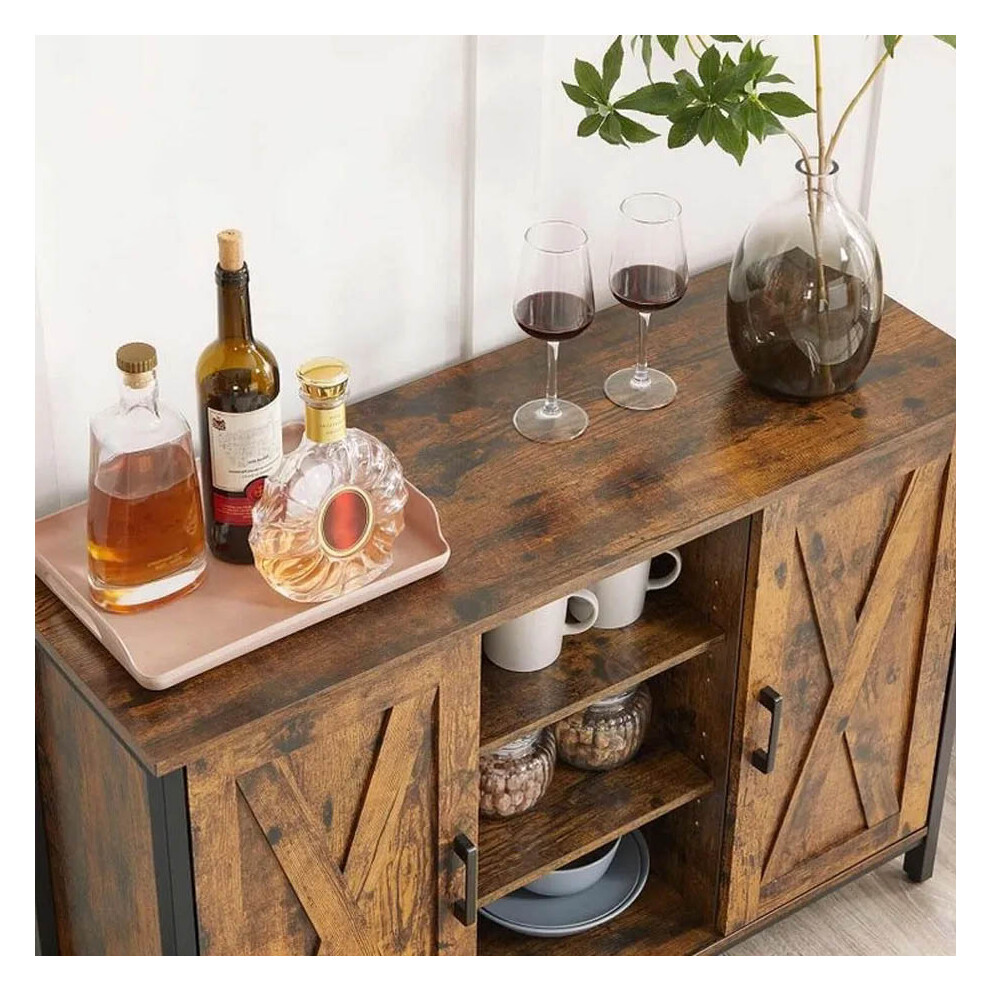 Vintage Industrial Sideboard Cabinet Console Cupboard Storage Unit