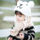 1pc Cartoon Bear Double Layer Pompom Kids Knitted Hat 2