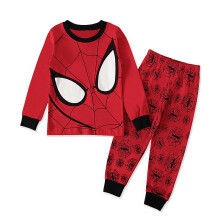 (4T) 2pcs/set New Kids Pajamas Spiderman Sets Baby Girls Boys Clothes Pijamas Hulk Cartoon Long Sleeve Tshirt+pants Set Home Costume
