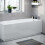 NES Home Nes Home White 1700mm Water Proof Durable PVC Front Bath Panel 15mm Thick 1