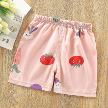 (2-3 Years, Pink Tomatoes) Toddler Baby Kids Cute Cartoon Shorts Boys Girls Casual Short Pants Bottoms
