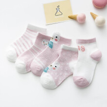 (S(12-24M), 04) 5pairs/lot Infant Baby Socks Baby Socks For Girls Cotton Mesh Cute Boy Toddler Socks Baby Clothes