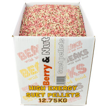BERRY & NUT suet fat pellets for all wild garden bird feeding 12.75kg