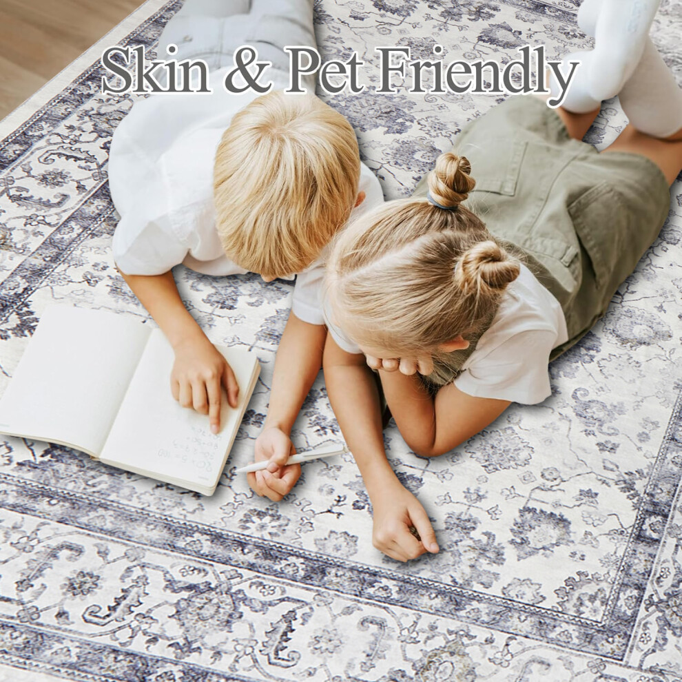 (120 X 170 cm , Serene) Luxury Modern Rugs Nonslip Area Rug Livingroom Bedroom Carpets & Door Mats