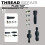 Thread Reamer Tap Repair Kit Rethreading Thread Repair Tools Hardware Tool 3