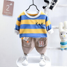 (3T, picture color) Autumn Winter Kids Boys Clothing Sets Tracksuits Baby Kids Sports Suits Kids Long Sleeve Tops+pants 2pcs Set