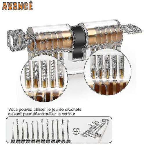 Lock Picking Kit, 25piece Lock Picking Kit, Practice Tools With 3 Clear Locks 1