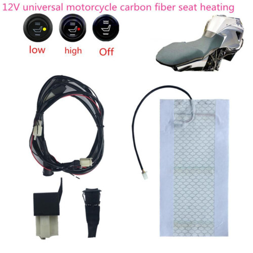 12v Motorcycle Carbon Fiber Seat Heating Pad