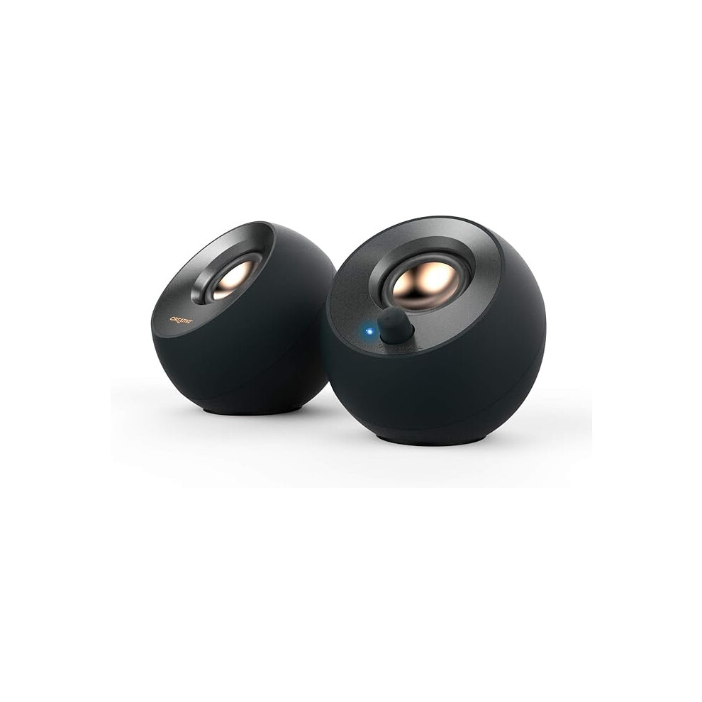 Pebble V2 - Minimalistic 2.0 Usb-C Powered Desktop Speakers, 3.5 Mm Aux-In, Up To 8W Rms Power For Computers And Laptops, Type-A Adapter Included 1223456789230