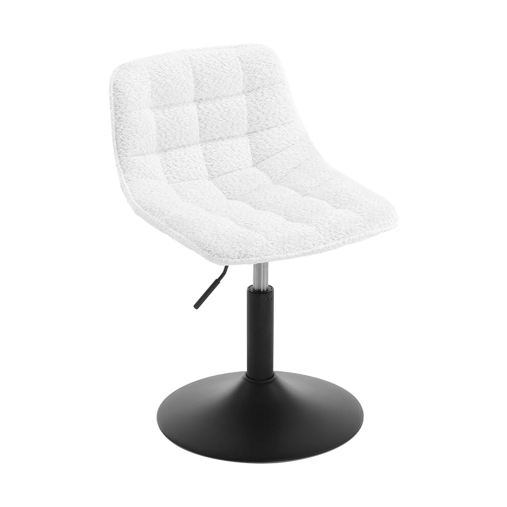 Dressing Table Chair, Height Adjustable Dressing Table Stool with Back