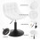 Dressing Table Chair, Height Adjustable Dressing Table Stool with Back 4