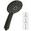 URBN Living Universal Black Shower Head 3 Mode Function Anti Limescale Water Save 1.5M Hose 2