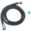 URBN Living Universal Black Shower Head 3 Mode Function Anti Limescale Water Save 1.5M Hose 10