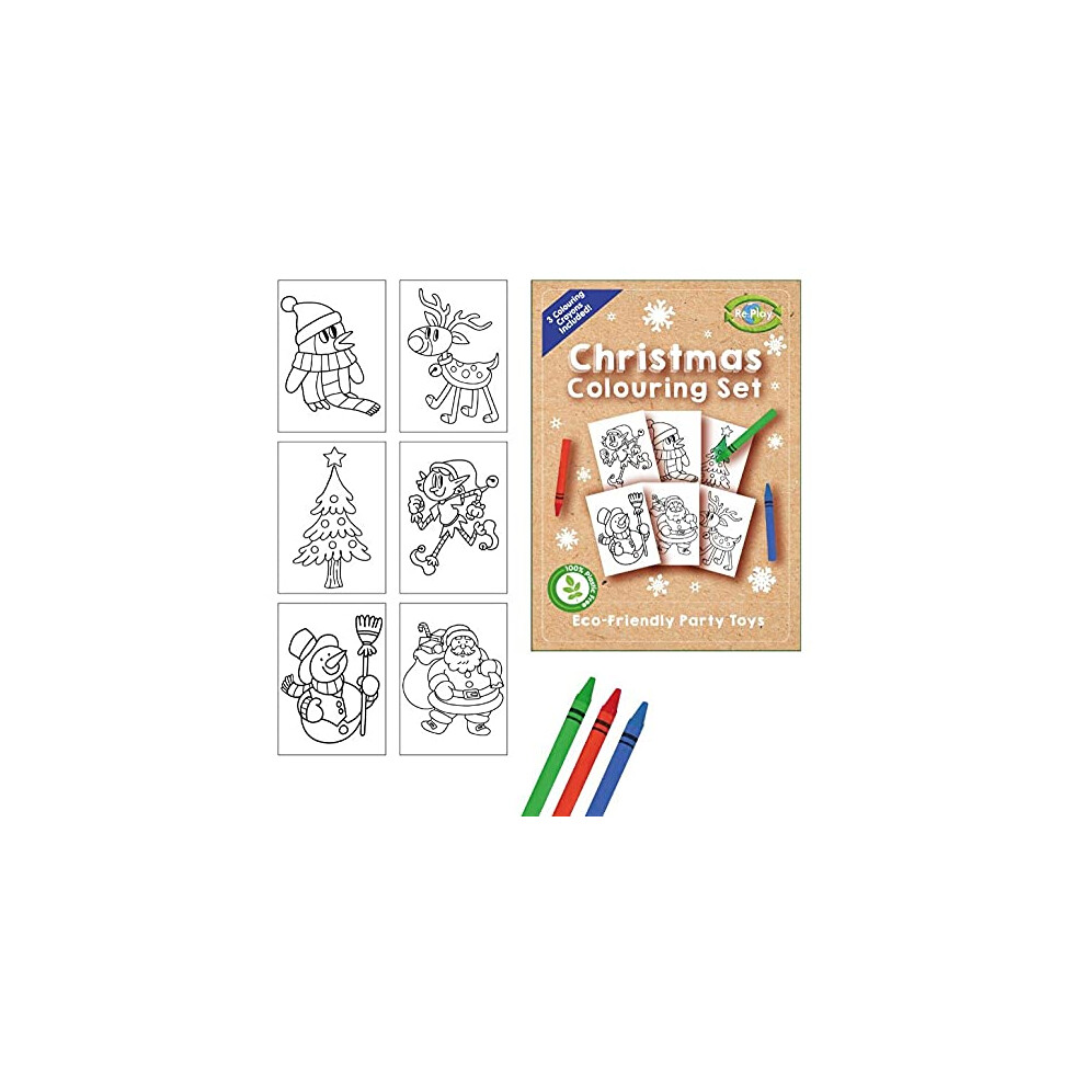 Kids A6 Activity Coloring Set Christmas Creative Set Pack of 6