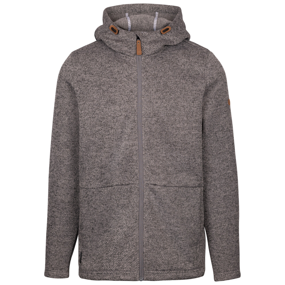 Trespass (M, Grey Marl) Mens Full Zip Hoodie Faddiley - Image 3