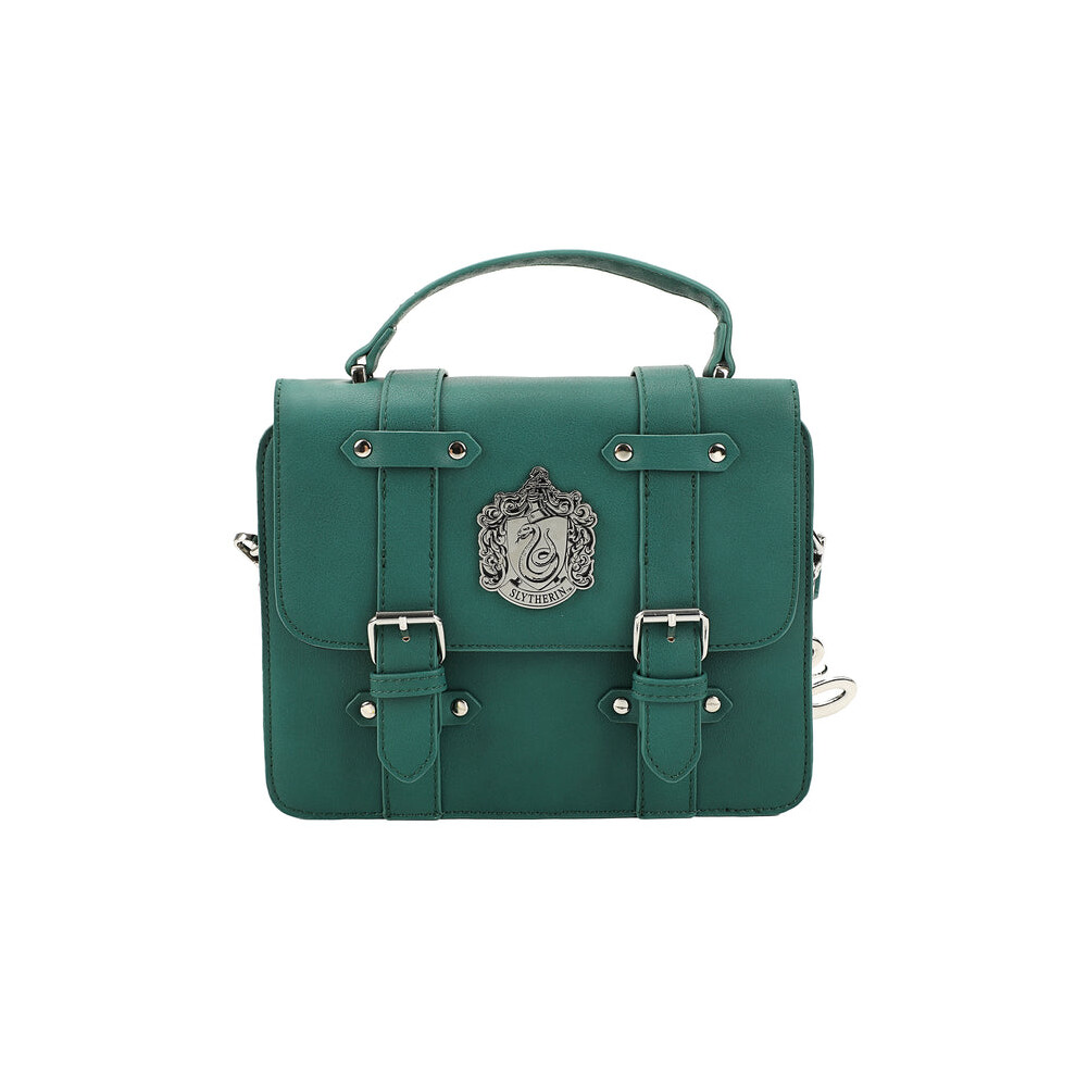 Harry Potter Slytherin Satchel Handbag with Charms