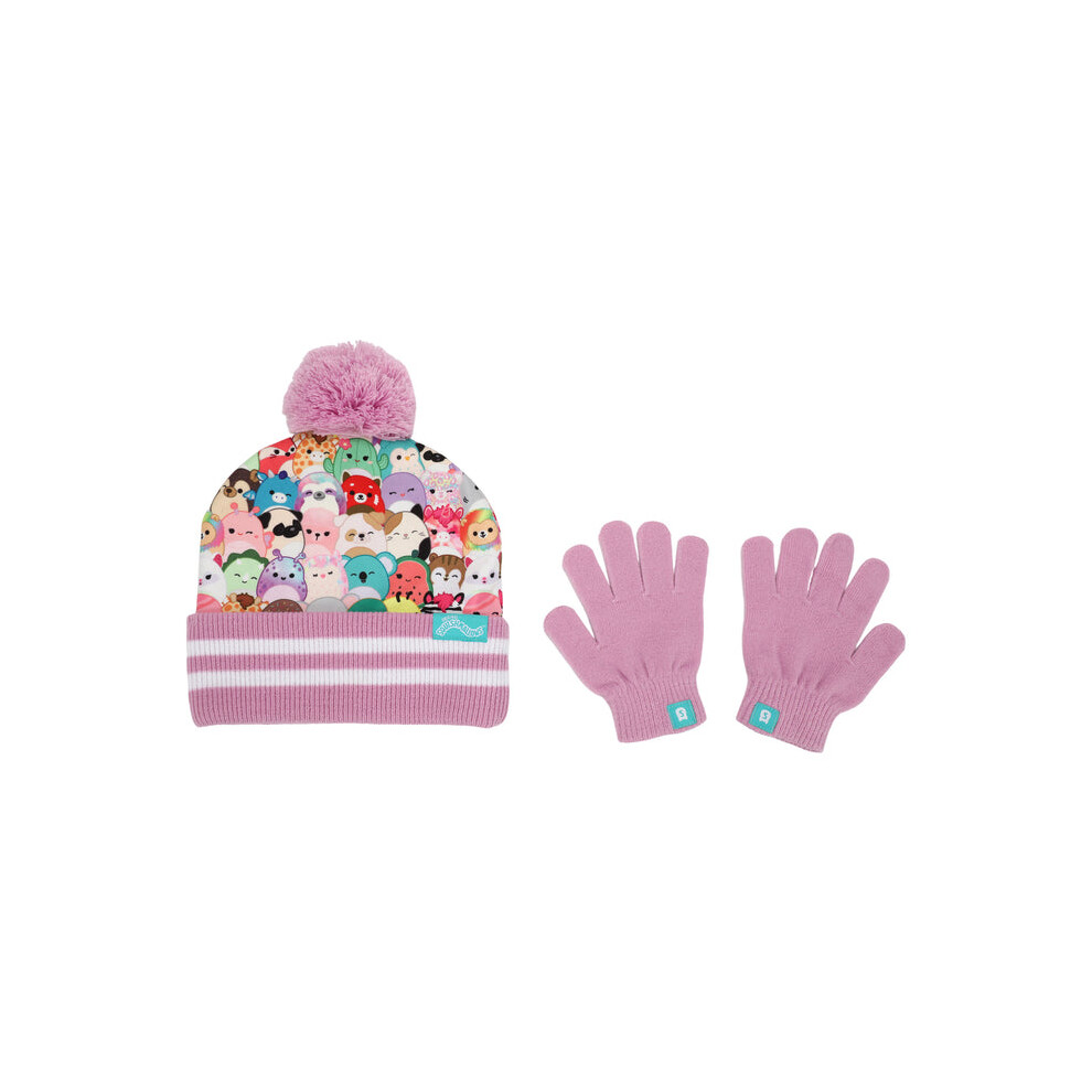 Squishmallows Characters Youth Beanie & Gloves Combo