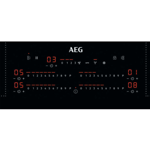 AEG AEG CCE84751FB 8000 83cm Induction Extractor Hob - Black 1