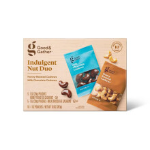 Good & Gather Honey Roasted Cashews & Milk Chocolate Cashews 10ct