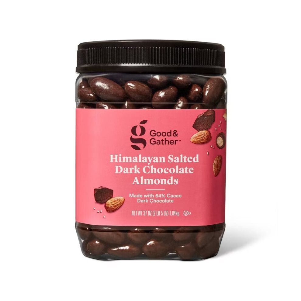 Good & Gather Himalayan Salted Dark Chocolate Almonds 37oz