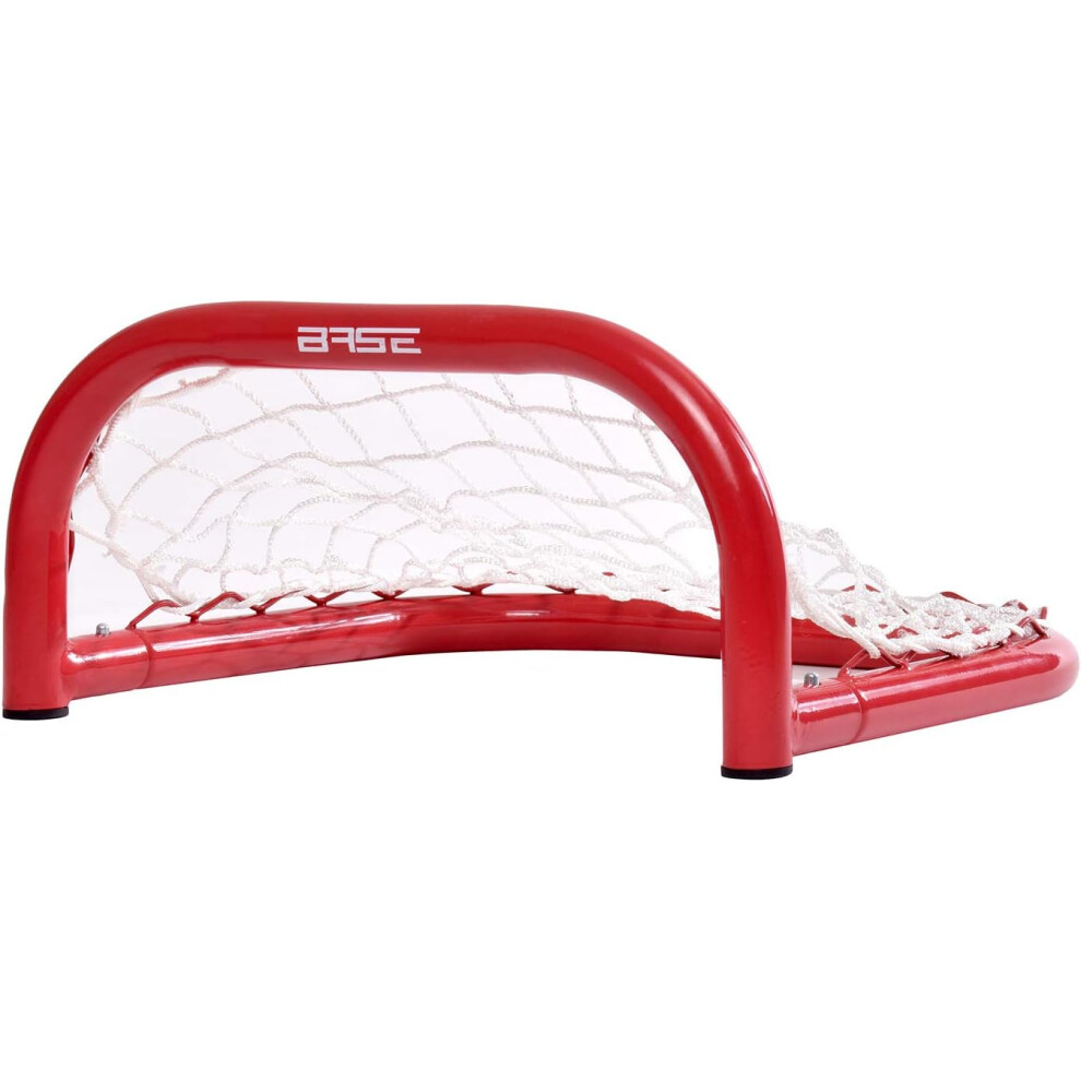 BASE Street Hockey Skill Goal 12 Inch 33 x 36 x 18 cm, Outdoor Goal, Goal for Hockeyballs & Pucks, Street Hockey Training, Red/White