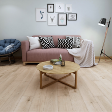 SPC Luxury Click Plank Flooring - Built-In Underlay Bright White Oak - 5.2mm Thick