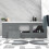 NES Home Nes Home Matt Grey 1800mm Magnetic Door Durable PVC Front Bath Panel 5