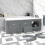 NES Home Nes Home Matt Grey 1800mm Magnetic Door Durable PVC Front Bath Panel 3