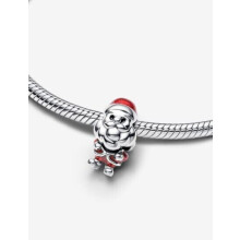 Pandora Moments Sterling Silver Playful Santa Slide Charm 793593C01