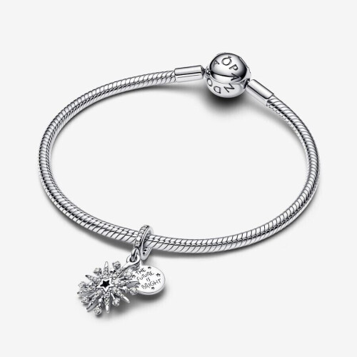 Pandora Pandora Silver 925 Sparkling Firework Double Dangle Charm 793512C01 2
