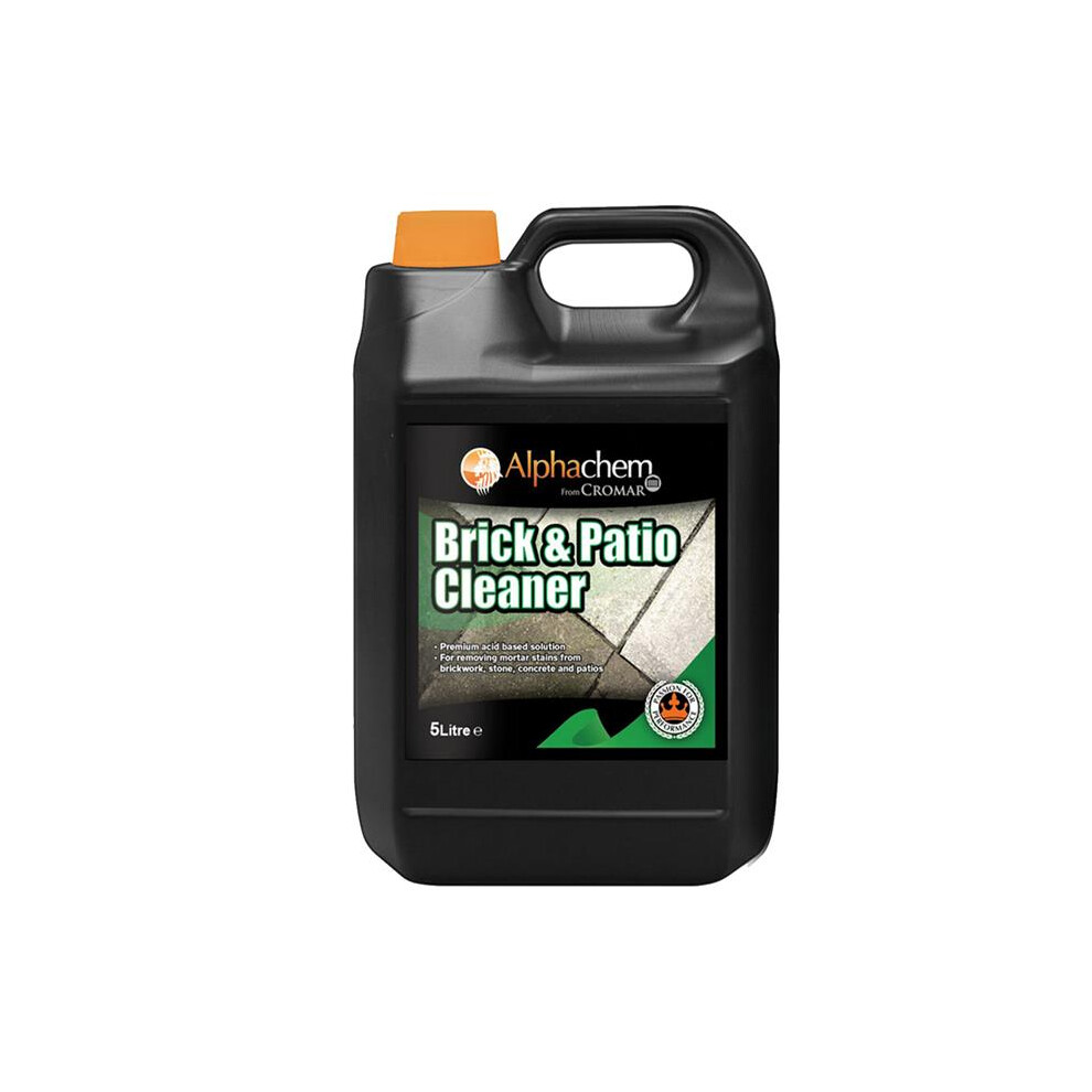 Cromar Alphachem Brick & Patio Acid Cleaner Powerful Acidic Cleaning Tiles 5L