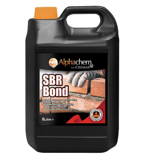 Alpha Chem SBR BOND Waterproof External Grade Bonding Agent 5Ltr