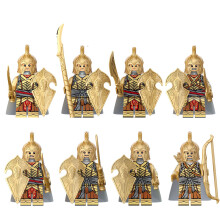 (8pcs-A) 16pcs Lord of the Rings Noldor Elves guards medieval soldiers and assembles building Minifigures Kids Gifts Toys