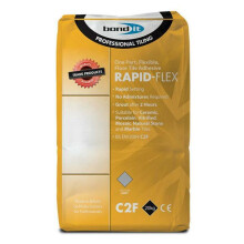 Bond It Rapid Flex Tile Adhesive Flexible Floor Wall Grey Bag 20kg