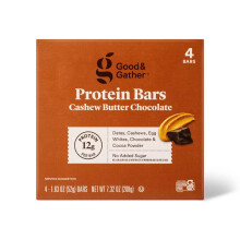 Good & Gather Protein Bars Cashew Butter Chocolate 7.33oz/4ct