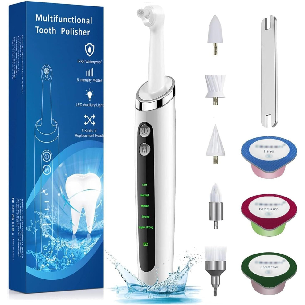 Tooth Polisher Electric, Teeth whitening Cleaning Stain Removal