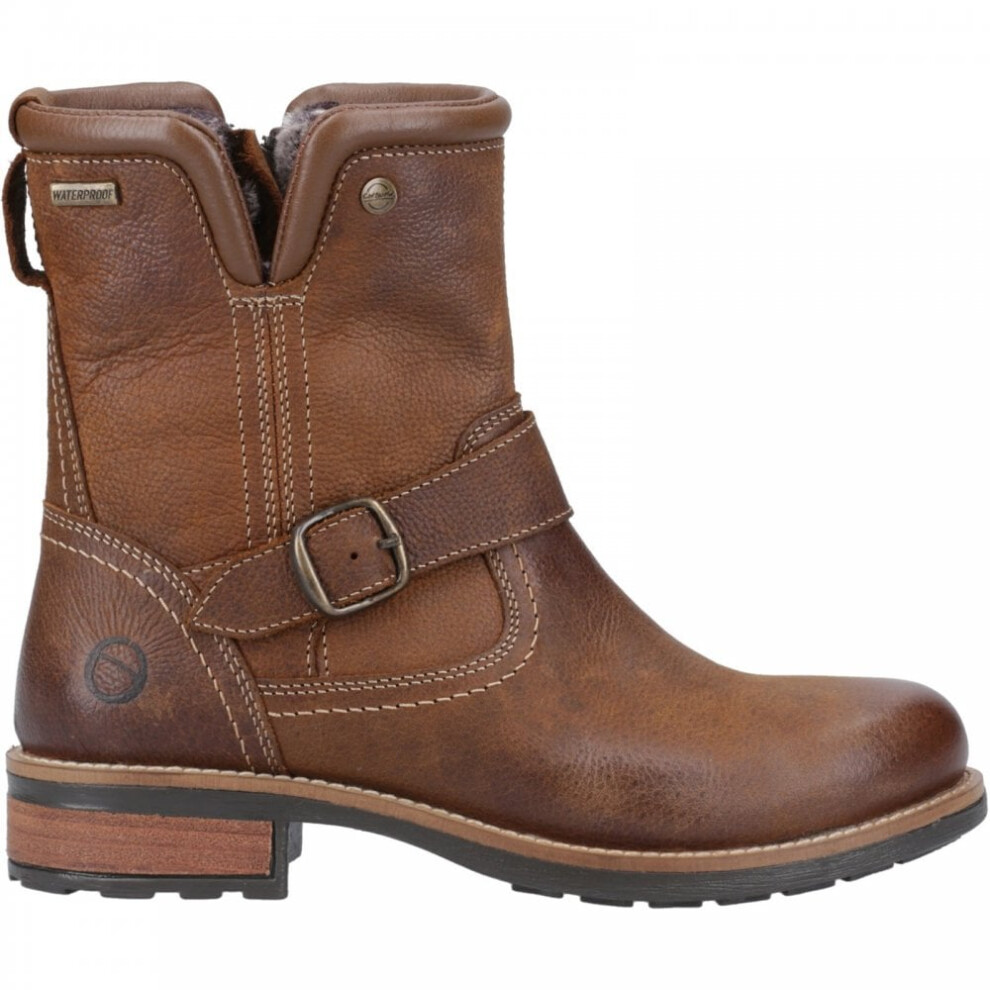 Cotswold Kinsham Waterproof Leather Boots for Women in Brown UK Size 4 - Image 5