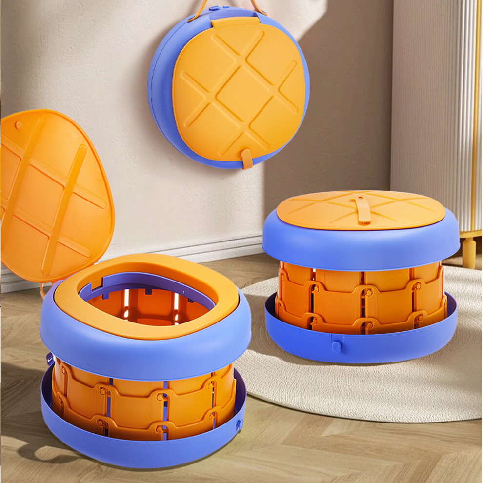 (Yellow) Portable Foldable Potty Seat for Children - Perfect for Home and Travel